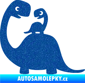 Samolepka Dítě v autě 105 levá dinosaurus Ultra Metalic modrá