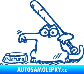 Samolepka Dolej natural levá Ultra Metalic modrá