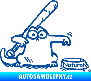 Samolepka Dolej natural pravá Ultra Metalic modrá