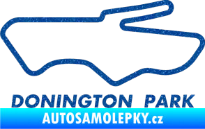 Samolepka Okruh Donington Park Ultra Metalic modrá