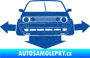 Samolepka Down and out car 002 Ultra Metalic modrá