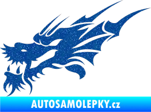 Samolepka Dragon 001 levá Ultra Metalic modrá