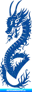 Samolepka Dragon 003 levá Ultra Metalic modrá