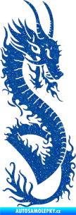 Samolepka Dragon 003 pravá Ultra Metalic modrá