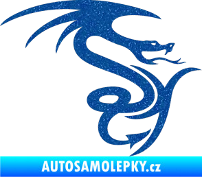 Samolepka Dragon 006 pravá Ultra Metalic modrá