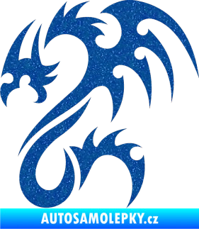 Samolepka Dragon 012 levá Ultra Metalic modrá