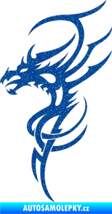 Samolepka Dragon 017 levá Ultra Metalic modrá