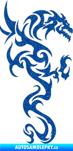 Samolepka Dragon 019 pravá Ultra Metalic modrá