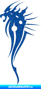 Samolepka Dragon 026 levá Ultra Metalic modrá