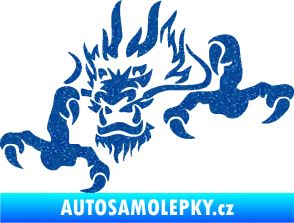 Samolepka Dragon 049 levá Ultra Metalic modrá