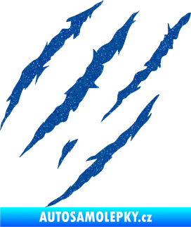 Samolepka Drápanec 004 levá Ultra Metalic modrá