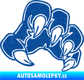 Samolepka Drápy 001 pravá Ultra Metalic modrá
