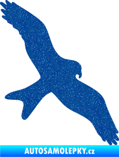Samolepka Dravec na sklo 002 pravá Ultra Metalic modrá