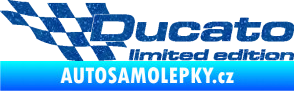 Samolepka Ducato limited edition levá Ultra Metalic modrá
