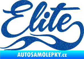 Samolepka Elite nápis Ultra Metalic modrá