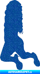 Samolepka Erotická žena 038 levá Ultra Metalic modrá