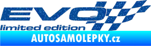 Samolepka Evo limited edition pravá Ultra Metalic modrá