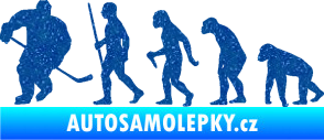 Samolepka Evoluce 003 hokej levá Ultra Metalic modrá