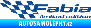 Samolepka Fabia limited edition levá Ultra Metalic modrá