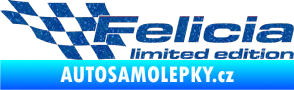 Samolepka Felicia limited edition levá Ultra Metalic modrá