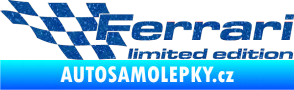 Samolepka Ferrari limited edition levá Ultra Metalic modrá