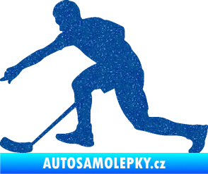 Samolepka Florbal 005 levá Ultra Metalic modrá