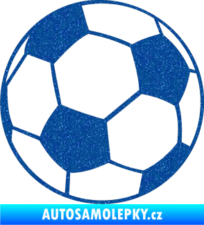 Samolepka Fotbalový míč 001 Ultra Metalic modrá