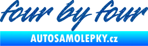 Samolepka Four by four Ultra Metalic modrá