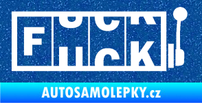Samolepka Fuck kasino Ultra Metalic modrá