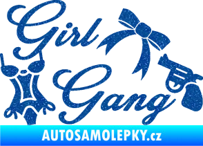 Samolepka Girl gang 001 Ultra Metalic modrá