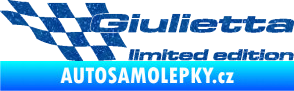 Samolepka Giulietta limited edition levá Ultra Metalic modrá
