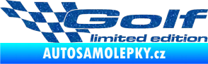 Samolepka Golf limited edition levá Ultra Metalic modrá