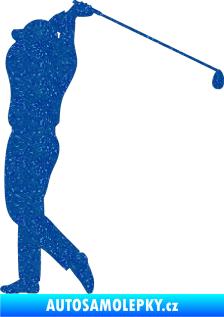 Samolepka Golfista 004 levá Ultra Metalic modrá