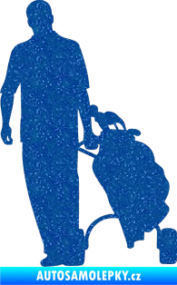 Samolepka Golfista 009 levá Ultra Metalic modrá