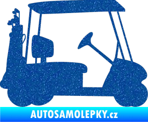 Samolepka Golfista 012 pravá vozík Ultra Metalic modrá