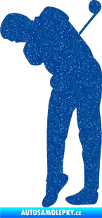 Samolepka Golfista 013 levá Ultra Metalic modrá