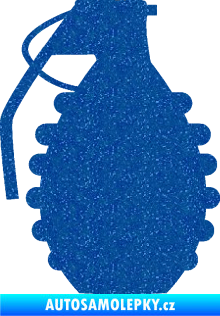 Samolepka Granát 002 levá Ultra Metalic modrá