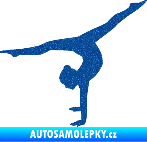 Samolepka Gymnastka 005 levá Ultra Metalic modrá