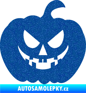 Samolepka Halloween 015 pravá dýně Ultra Metalic modrá
