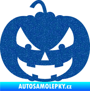 Samolepka Halloween 016 levá dýně Ultra Metalic modrá