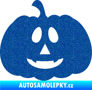 Samolepka Halloween 017 levá dýně Ultra Metalic modrá