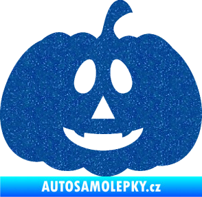 Samolepka Halloween 017 pravá dýně Ultra Metalic modrá