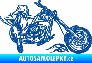 Samolepka Harley 001 pravá Ultra Metalic modrá