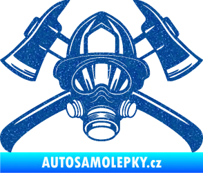 Samolepka Hasič 014 Ultra Metalic modrá