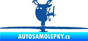 Samolepka Helikoptéra model 001 levá Ultra Metalic modrá