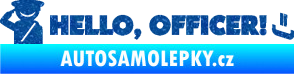 Samolepka Hello, Officer! Ultra Metalic modrá