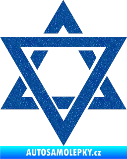 Samolepka Hexagram Ultra Metalic modrá