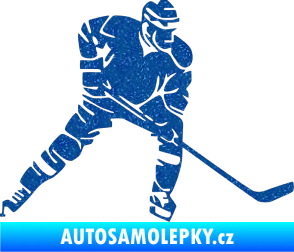 Samolepka Hokejista 026 pravá Ultra Metalic modrá
