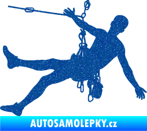 Samolepka Horolezec 002 pravá Ultra Metalic modrá