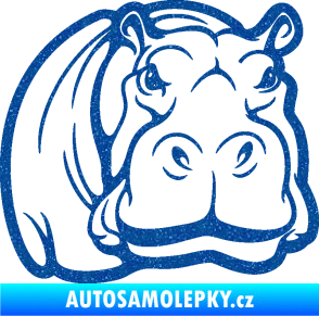 Samolepka Hroch 004 pravá Ultra Metalic modrá